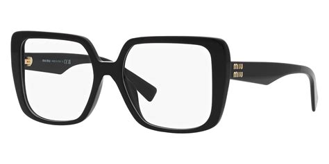 Miu Miu MU06VV 1AB1O1 Eyeglasses in Black.